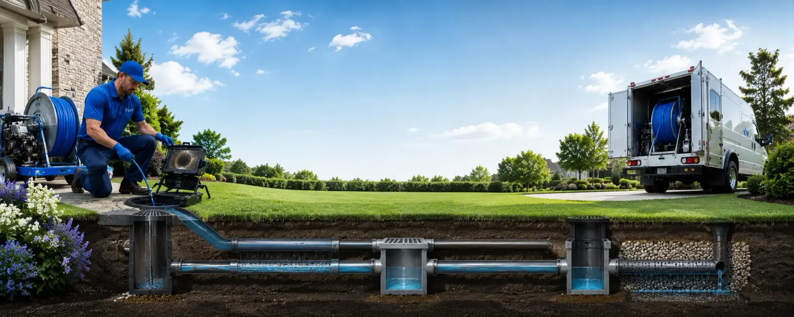 Outdoor drain cleaning information for Arlington, MA